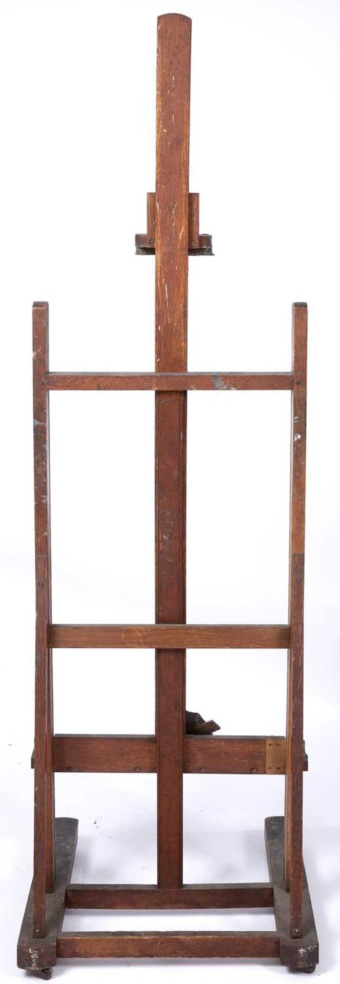 An early 20th century artists easel 58cm wide x 60cm deep x 185cm high Qty: 1 At present, there is - Image 4 of 4