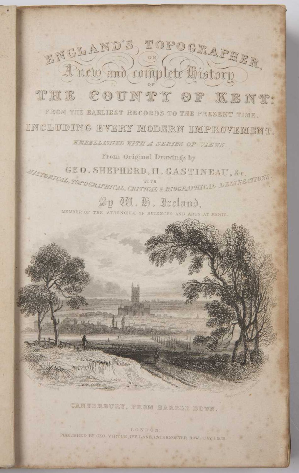 Ireland W.H. Gastineau (G.S.H.) Illus. England's Topographer, or New and Complete History of Kent. - Image 2 of 4