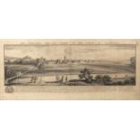 Samuel and Nathaniel Buck The North-West View of Cardiff in the County of Glenmorgan, engraving,