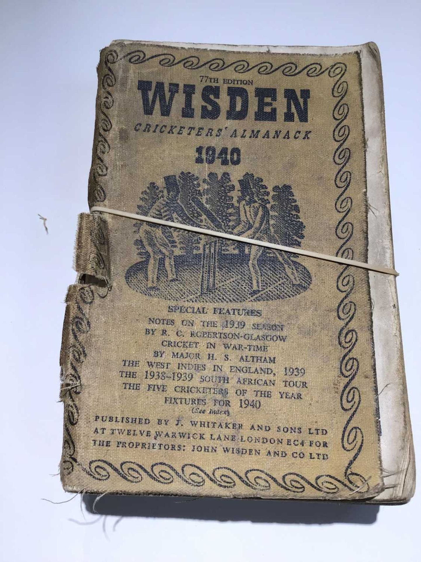 Wisden Cricketers Almanack For the years 1939/ 40/ 41/ 42/ 43 (hardback)/ 44/ 46/ 49/ 55 (hardback)/ - Image 3 of 13