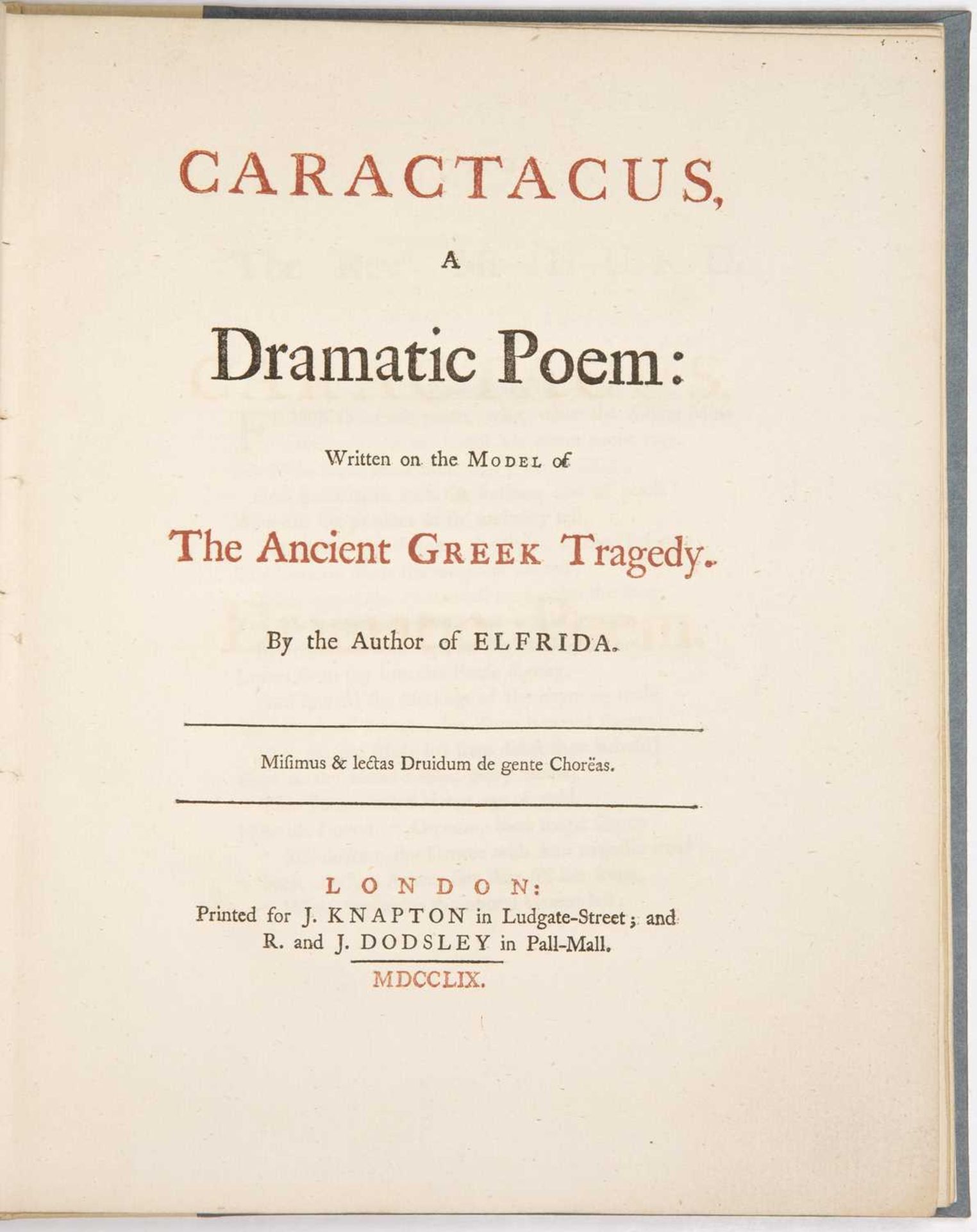 Burnaby-Greene (Edward) Translator (1735-1788) 'The Pythian, Nemean and Isthmian Odes of Pindar with - Image 10 of 13