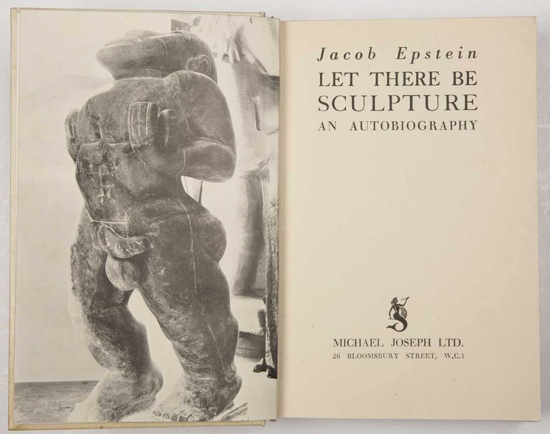 Epstein (Jacob). 'Let There be Sculpture, An Autobiography'. Ltd Ed. 68/100 signed by the author. - Image 3 of 6