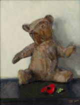 Jane Bond (1939), 'Bear', oil on panel 32.5cm x 24.5cm Qty: 1 In good condition