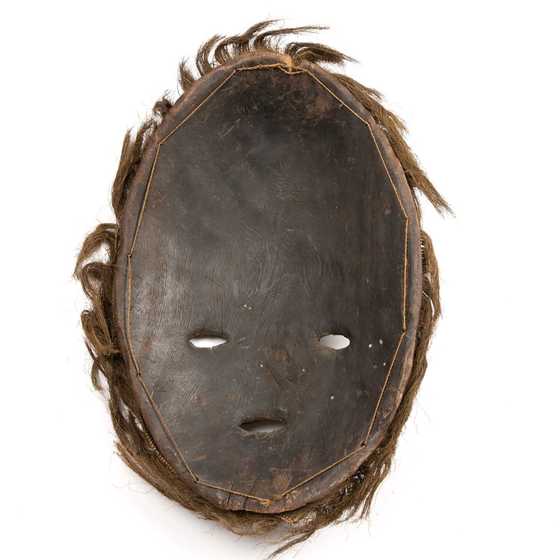 A Papua New Guinea ancestor mask from the Murik lakes area of the Sepik river coast with carved - Image 2 of 2
