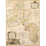 Thomas Kitchin (1718-1784) A New and improved map of Oxfordshire 51cm x 69cm Some corners have