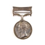 Indian mutiny, 1857-58 defence of Lucknow war medal. S. Fox 32nd L. I. on the rim. See new condition