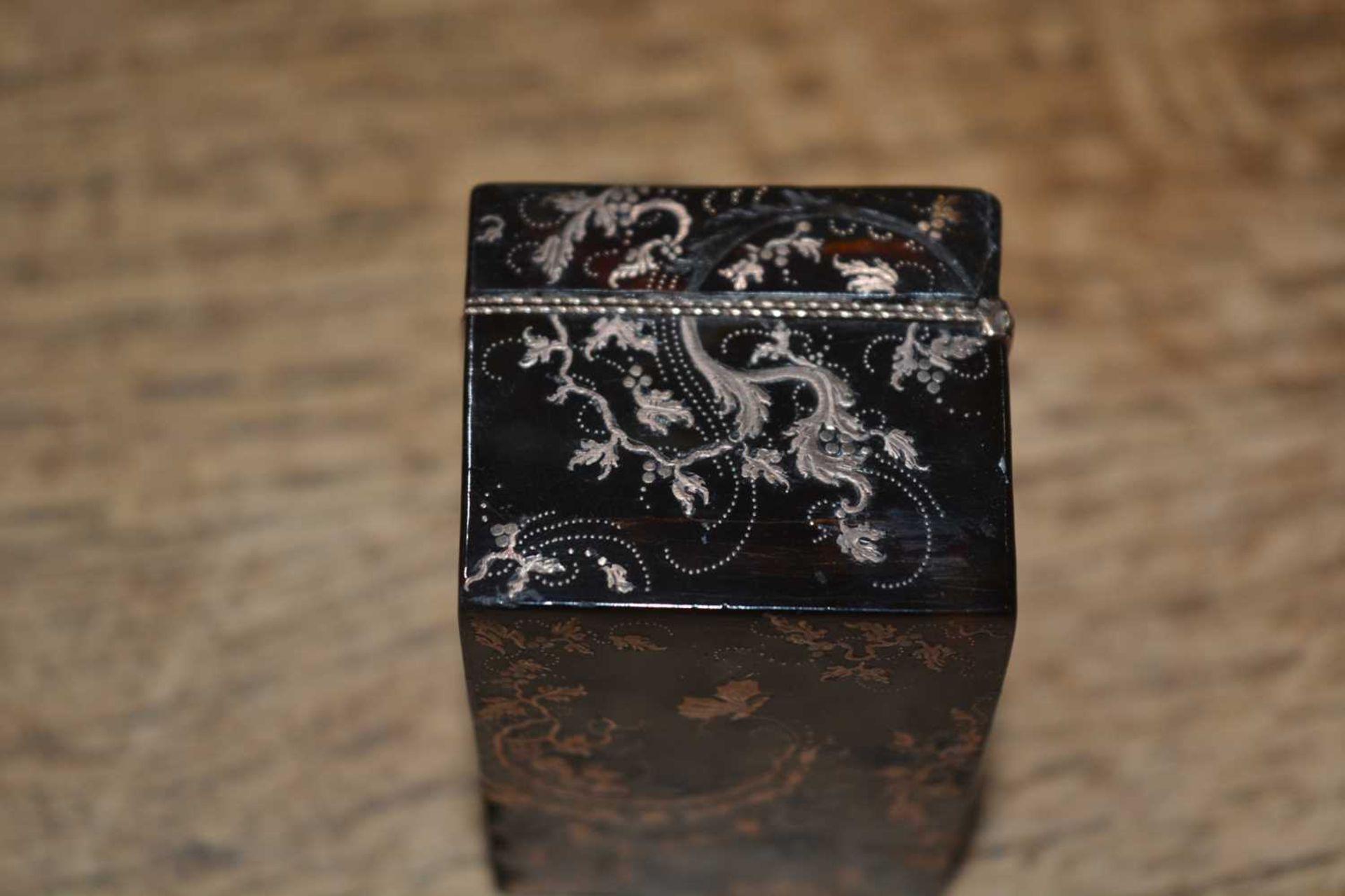 Collection of tortoiseshell items comprising of a small rectangular box, with piqué work - Image 6 of 25
