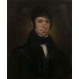 19th Century English School Portrait of an untitled gentleman, oil on canvas, unsigned, unframed,