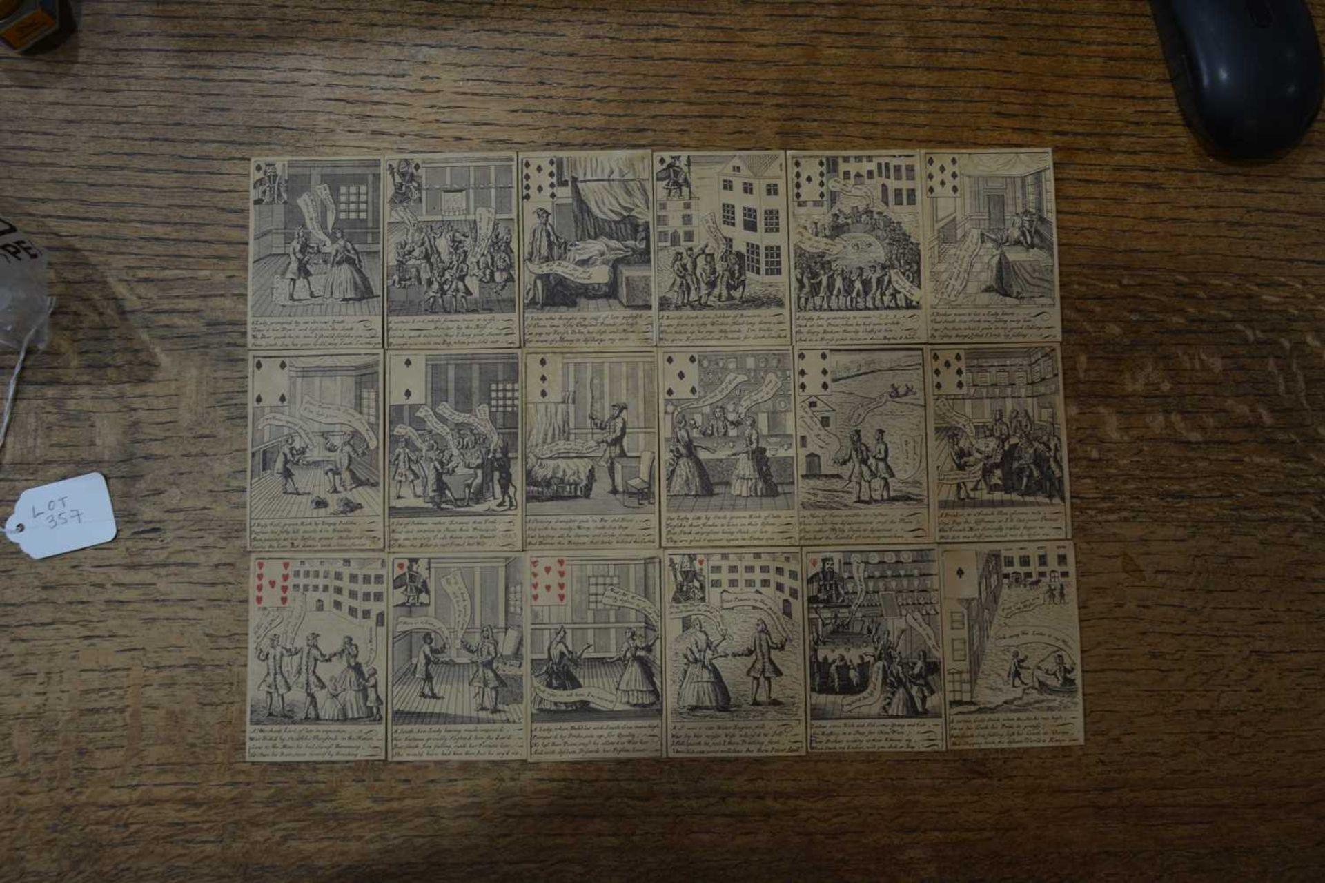 Group of games including a pack of French playing cards, dominoes, crib boards and other pieces - Image 9 of 13