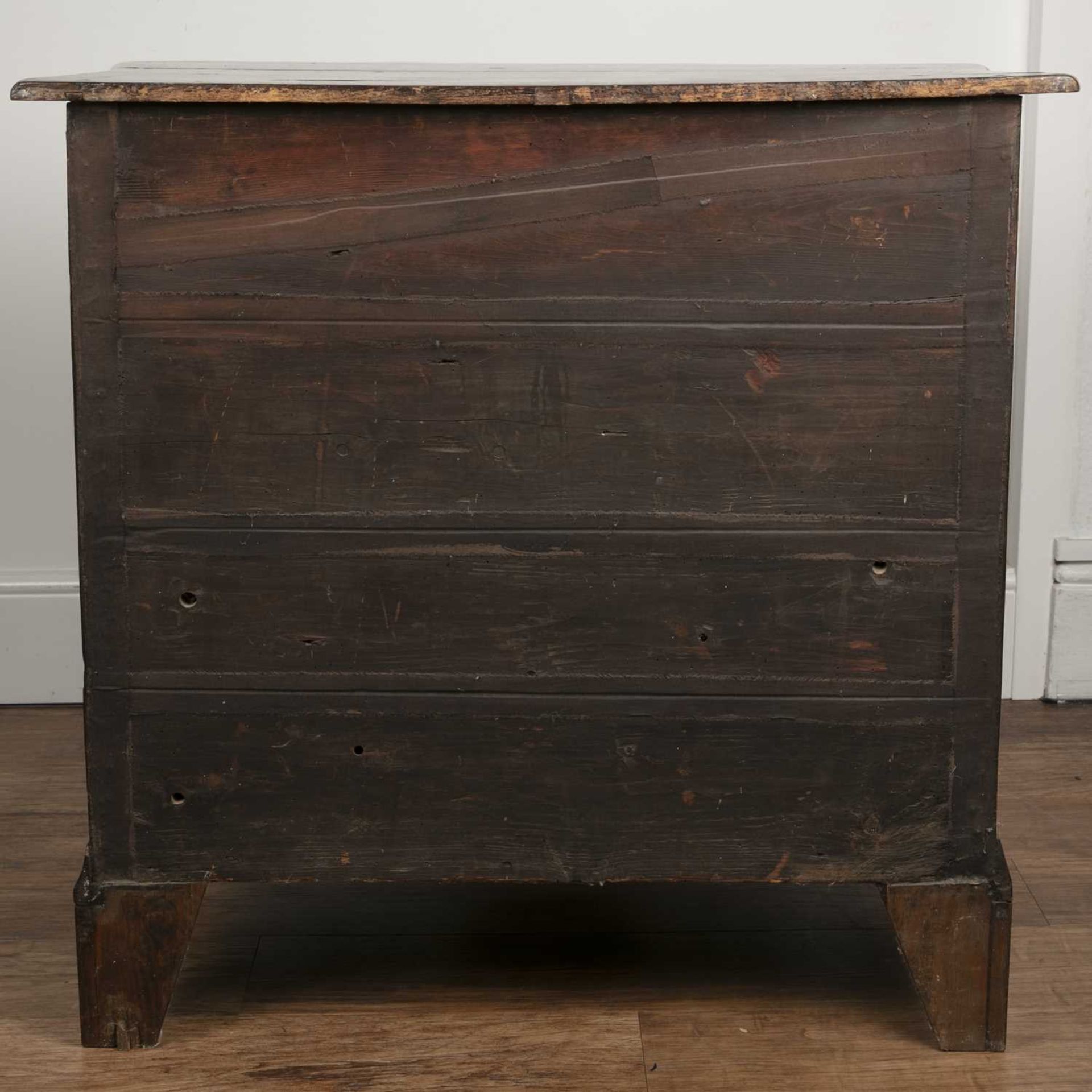 Bombe oak chest of drawers Dutch, 18th Century, 86cm wide x 52cm deep x 83.5cm high Provenance: - Image 6 of 6