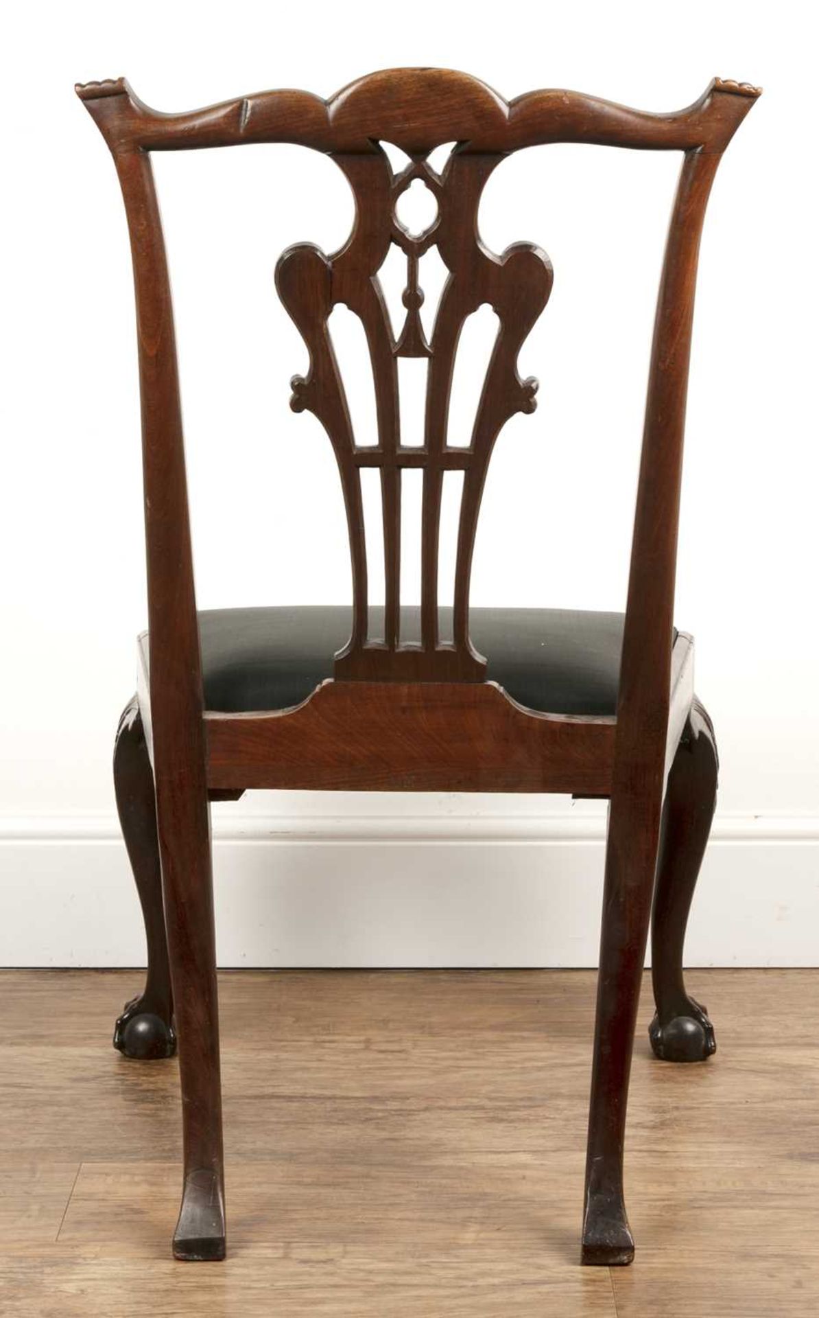 Single mahogany side chair with a carved splat back, 58cm wide x 96cm high Provenance: The - Image 4 of 4