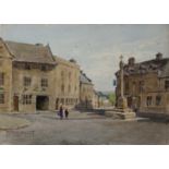 Henry John Sylvester Stannard (1870-1951) 'The Marketplace, Stow-on-the-Wold', watercolour, signed