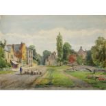 Henry John Sylvester Stannard (1870-1951) 'Bourton On The Water', watercolour, signed lower right,