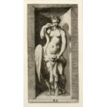 Guilio Bonasone (c1498-c1580) Leda, engraving, 17cm x 9cm Ex collections: J. M Rysbrack, R.