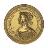 After Antony Lazari (Italian, 18th Century) bronze medal perforated for suspension, commemorating