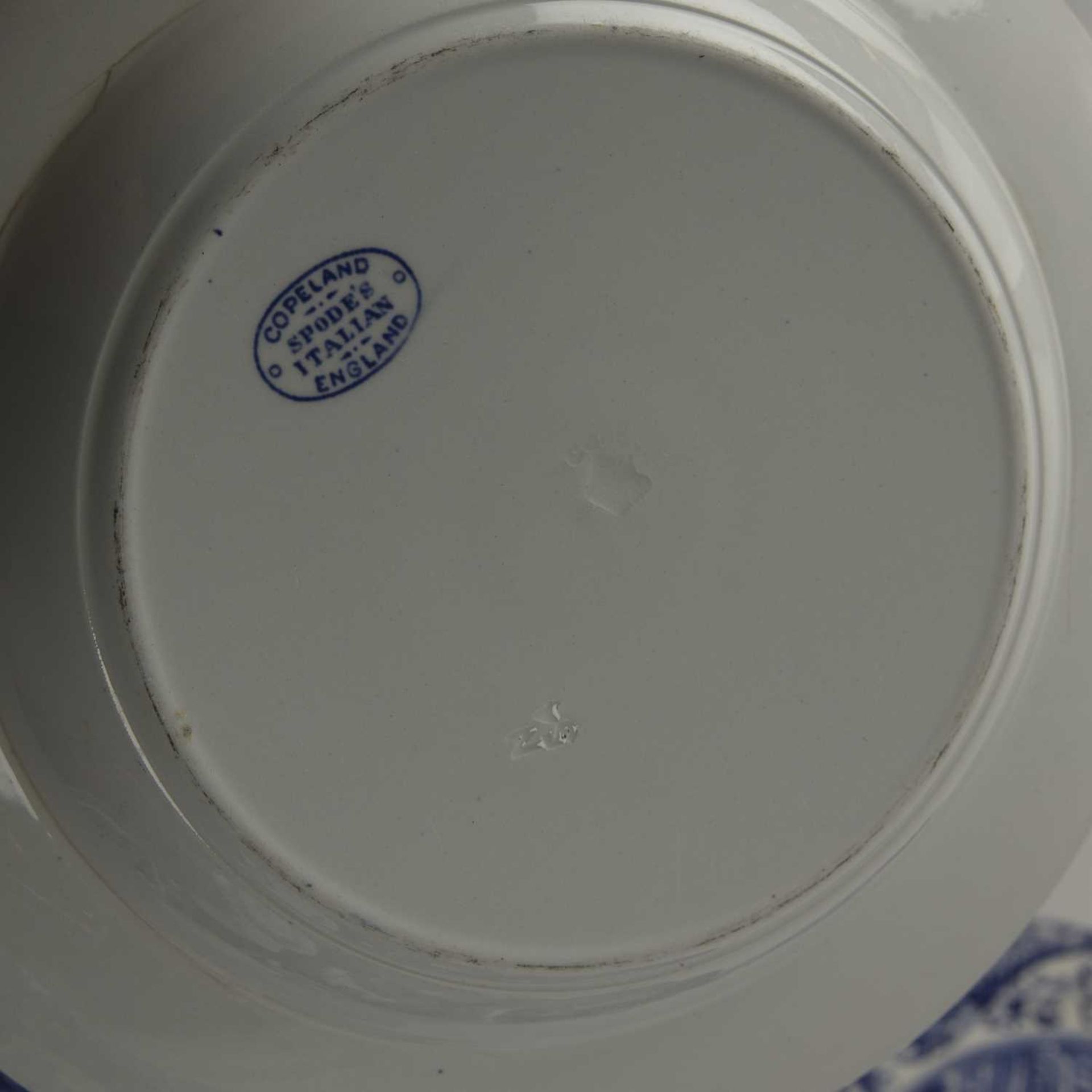 Copeland Spode Italian blue and white part dinner service including: plates, serving dishes, teacups - Image 4 of 6