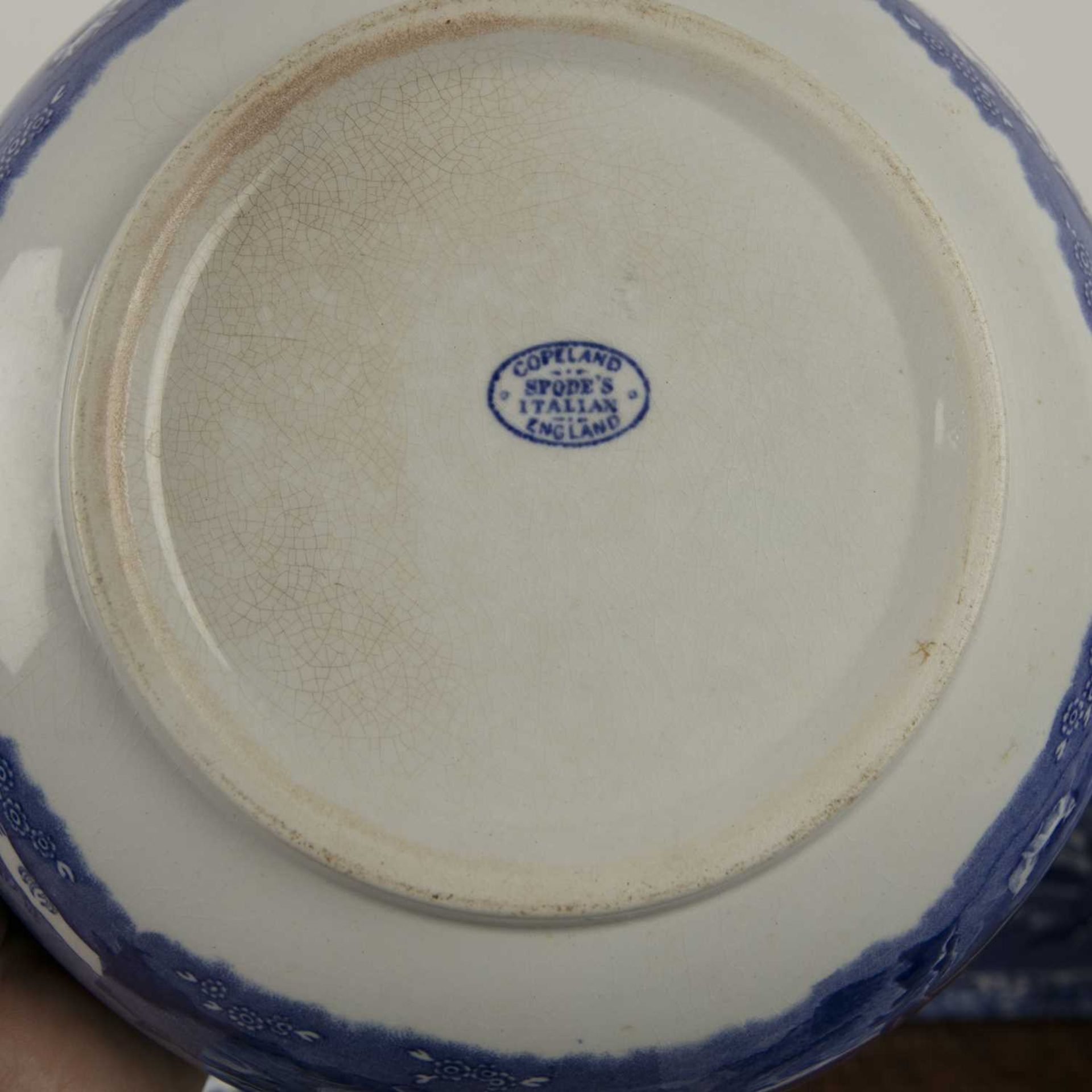 Copeland Spode Italian blue and white part dinner service including: plates, serving dishes, teacups - Image 6 of 6