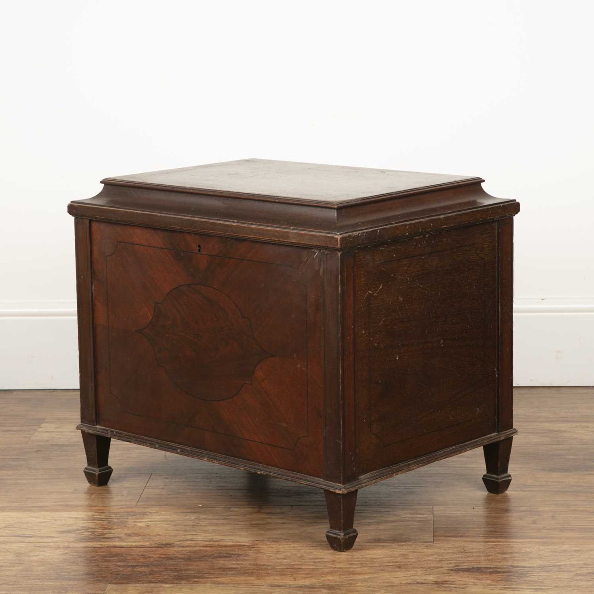 Mahogany and line inlaid cellarette 19th Century, with part lead-lined interior, 56cm wide, 41cm - Image 3 of 5