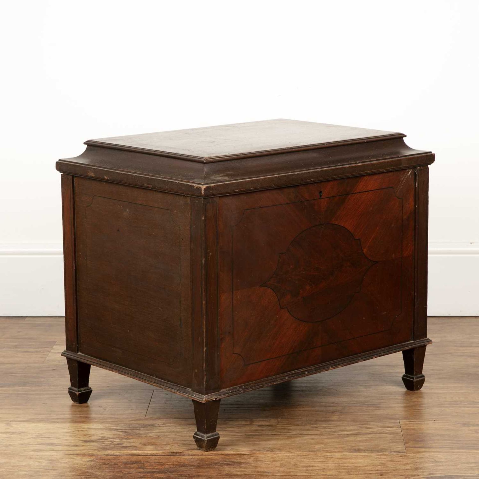 Mahogany and line inlaid cellarette 19th Century, with part lead-lined interior, 56cm wide, 41cm - Image 2 of 5