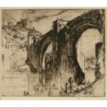 After Sir Frank Brangwyn 'Cannon Street Station', monochrome print published by The Studio magazine,