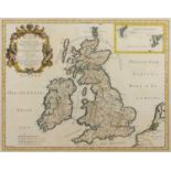 George Widman The British Isles, engraving from G.G. Rossi's 'Mercurio Geographico' with