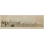 Rowland Langmaid (1897-1956) 'Old Portsmouth', etching, pencil signed in the margin and titled, 8.