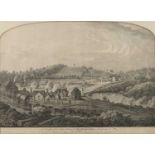 Francois Vivares 'A View of the Upper Works at Coalbrook Dale', engraving, 37 x 51cm; and three