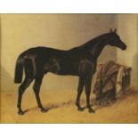 After John Frederick Herring A racehorse in a stable, chromo-lithograph, 39 x 49.5cm; and companion,