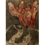 Marc Chagall Sarah and The Angels, lithograph, 34 x 25.5cm Prov. With London Graphic Art Associates