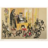 After Feliks Topolski (1907-1989) Delivery of the Pyx Verdicts at Goldsmith's Hall, 1st May 1981,