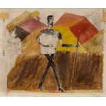 Michael Rees (b.1962) 'Rambling Man', mixed media, signed, titled and dated 1996 in pencil lower