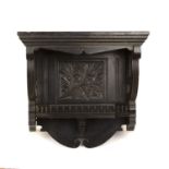 In the manner of Edward William Godwin (1833-1886) aesthetic movement, ebonised wall bracket with