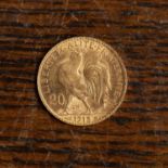 French 20 Franc coin Dated 1913, 7g approx overall At present, there is no condition report prepared