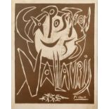 After Pablo Picasso (1881-1973) 'Exposition Vallauris', lithograph, unsigned, 48cm x 39cm Some