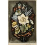 Lawrence Josset (1910-1995) 'Christmas Bouquet', etching and aquatint, signed in pencil in the