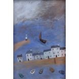 Attributed to Tim Treagust (b.1958) 'Ahead of the Storm (St. Ives)', oil on panel, signed lower
