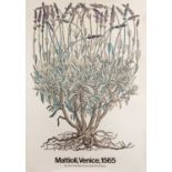 New York Botanical Gardens advertising poster 'Mattoli, Venice, 1565', circa 1971, unframed, 91cm