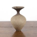 Waistel Cooper (1921-2003) Studio ceramic, vase, with flared neck and textured two-tone glaze,