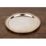 Guild of Handicraft silver dish or charger Of simple form with banded edge, bearing marks for