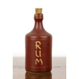 Ray Finch (1914-2012) at Winchcombe Pottery Studio pottery 'rum' decanter, impressed mark to