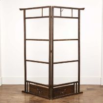 Wood robe/clothes stand Japanese, early 20th Century, 144cm wide x 156cm high Provenance: The Olivia