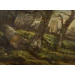 Attributed to Douglas Packard (19th Century School) 'Thomas Churchyard, Woodbridge', oil on panel,
