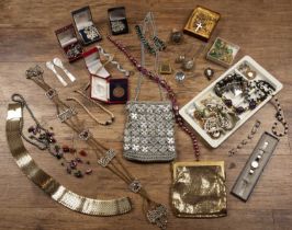 Collection of costume jewellery to include: dress jewellery, watches, necklaces, mother of pearl