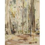 Patricia Prentice (1923-2006) Untitled: Abstract woodland scene, watercolour on paper, signed