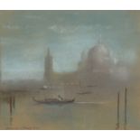 Raoul Millais (1901-1999) 'Santa Maria della Salute, Venice', pastel, signed lower left, 15cm x 17.