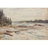 Late 19th/early 20th Century School 'Canadian landscape' watercolour, circa 1890, unsigned, 22cm x