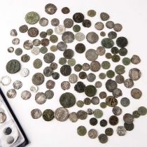 Miscellaneous Roman and English hammered coins varied state. At present, there is no condition