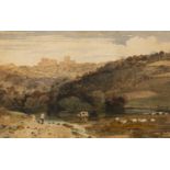 Anthony Vandyke Copley Fielding (1787-1855) 'Lympne Castle, near Hythe, Kent', watercolour, signed