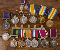 Collection of medals Comprising: set of two medals (1914-1918 and service medal) awarded to '90956