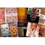 Collection of books Asian textiles and tiles interest: to include Frank Ames, 'Woven Masterpieces of